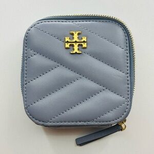 Toryburch jewelry case pastel blue